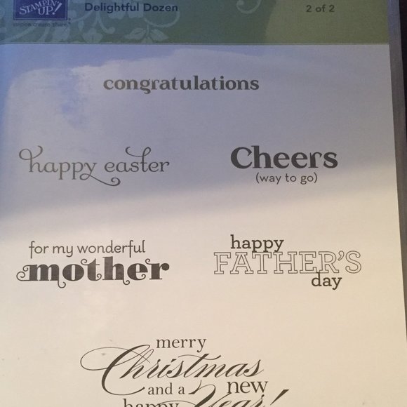 Lot of 6 Retired Stampin' Up Kits - Wood Block - Picture 3 of 13